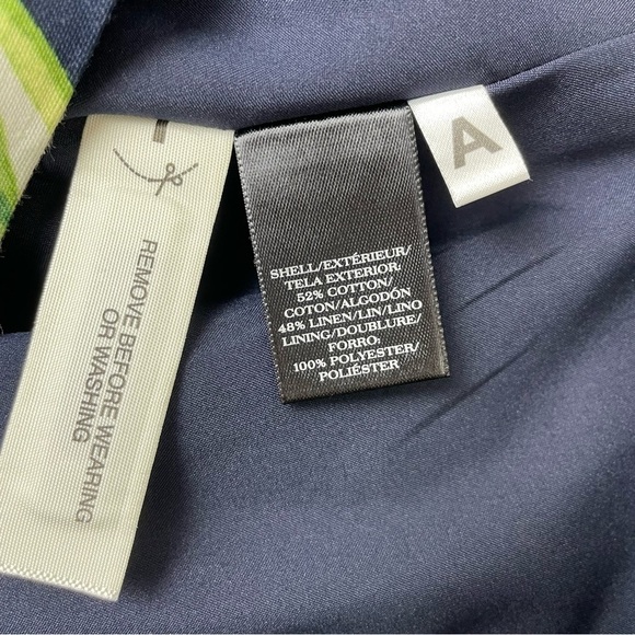 Ann Taylor Petite Tropical Print Cotton Blend Midi Skirt Size 8P - Picture 5 of 5